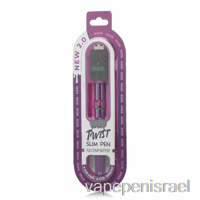 חד פעמי Vape Israel Ooze Slim Twist Pen 2.0 Flex Temp סוללת אולטרה סגול